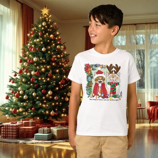 Jaarlijkse kerstfoto t-shirt