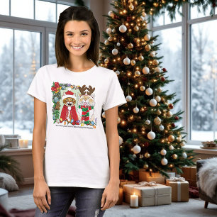 Jaarlijkse kerstfoto t-shirt