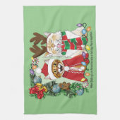 Jaarlijkse kerstfoto theedoek (Verticaal)