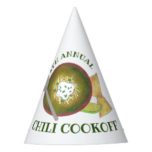 Jaarlijkse kinderkoffie van Bowl van Groene Chili Feesthoedjes
