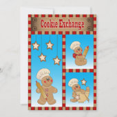 Jaarlijkse koekjesuitwisseling met onze Gingerbrea Kaart (Voorkant)