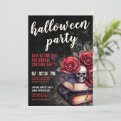 Jaarlijkse kostuum gotische Halloween Party Kaart (Staand voorkant)