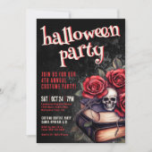 Jaarlijkse kostuum gotische Halloween Party Kaart (Voorkant)