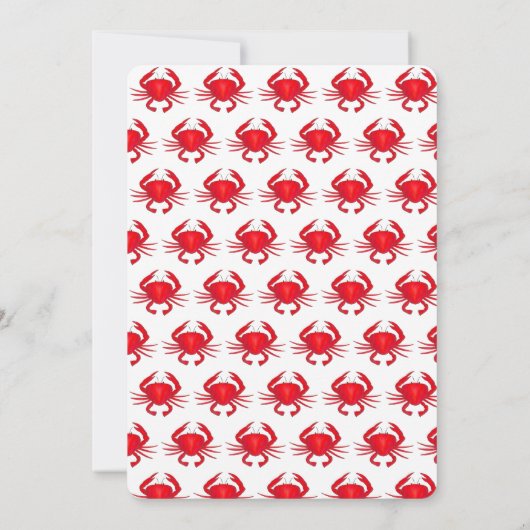 Jaarlijkse krab gevist rood maryland harde schelpd kaart (Achterkant)
