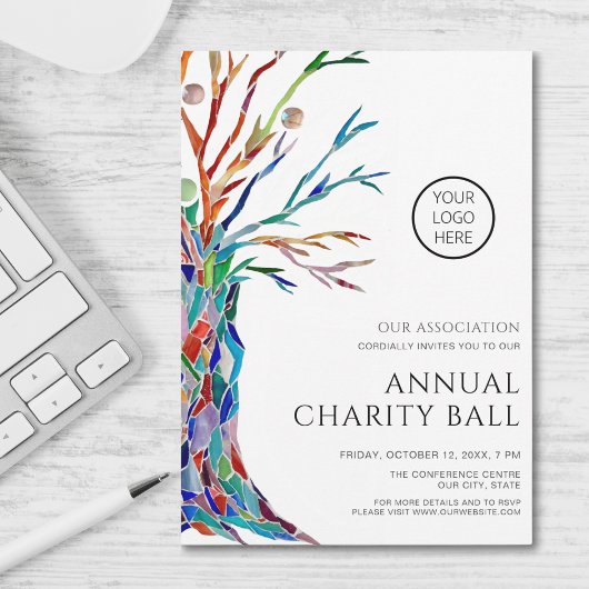 Jaarlijkse liefdadigheidsbal kaart