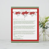 Jaarlijkse nieuwsbrief feestdag: heilige riemen persoonlijk briefhoofd (Staand voorkant)