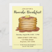 Jaarlijkse pancake Breakfast Charity Event Flapjac Kaart (Voorkant / Achterkant)