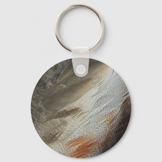 Jaarlijkse picknick Natuur Feather Family reünie Sleutelhanger (Achterkant)