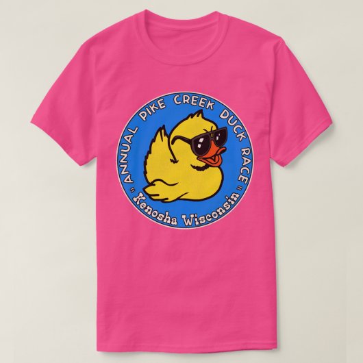 Jaarlijkse Pike Creek Duck Race Kenosha Wisconsin T-shirt (Design voorkant)