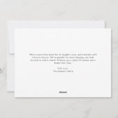 Jaarlijkse Review Script Familie 8 Foto Kerstmis Feestdagenkaart (Achterkant)