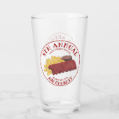 Jaarlijkse Rib Cookoff BBQ Spare Ribs Barbecue Wed Glas (Achterkant)