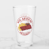 Jaarlijkse Rib Cookoff BBQ Spare Ribs Barbecue Wed Glas (Voorkant)