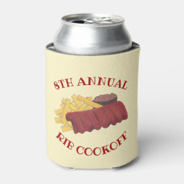 Jaarlijkse rib koff BBQ Spare Ribs Barbecue Foodie Blikjeskoeler