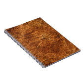 Jaarlijkse rondhout textuur notitieboek (Rechterzijde)