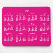 Jaarlijkse Roze 2016 Kalender Muismatten (Voorkant)