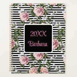 Jaarlijkse Roze Rozen Personaliseer Datum Planner