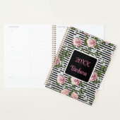 Jaarlijkse roze rozen personaliseren datum planner (Display)