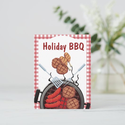 Jaarlijkse uitnodiging tot picknick-Briefkaart (Staand voorkant)