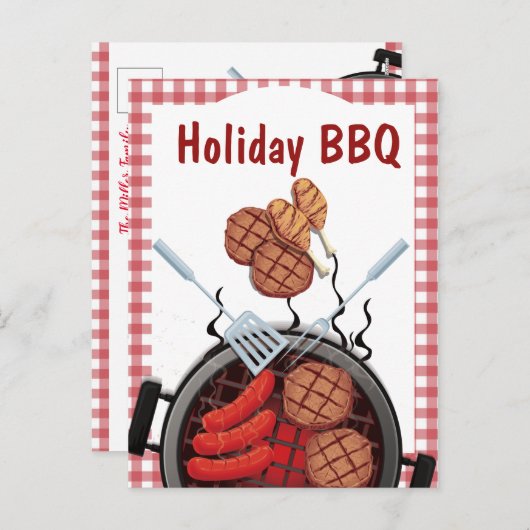 Jaarlijkse uitnodiging tot picknick-Briefkaart (Voorkant / Achterkant)