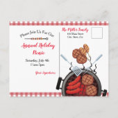 Jaarlijkse uitnodiging tot picknick-Briefkaart (Achterkant)