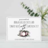 Jaarlijkse uitnodiging van het bedrijf Comfor Food (Staand voorkant)