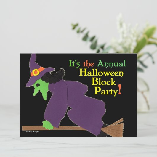 Jaarlijkse uitnodiging voor blokkering van haallow (Staand voorkant)