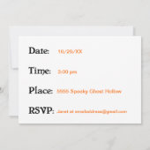 Jaarlijkse uitnodiging voor blokkering van haallow (Achterkant)