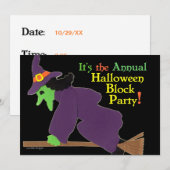 Jaarlijkse uitnodiging voor blokkering van haallow (Voorkant / Achterkant)