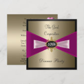 Jaarlijkse uitnodiging voor een binnenpartij (Voorkant / Achterkant)