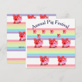 jaarlijkse uitnodiging voor het festival (Voorkant / Achterkant)