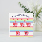 jaarlijkse uitnodiging voor het festival (Staand voorkant)