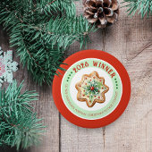 Jaarlijkse Vakantie Cookie Wedstrijd Winnaar Prijs Ronde Button 5,7 Cm