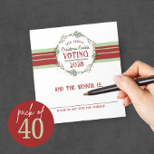 Jaarlijkse Vakantie Wedstrijd Stemmen Notitieblok