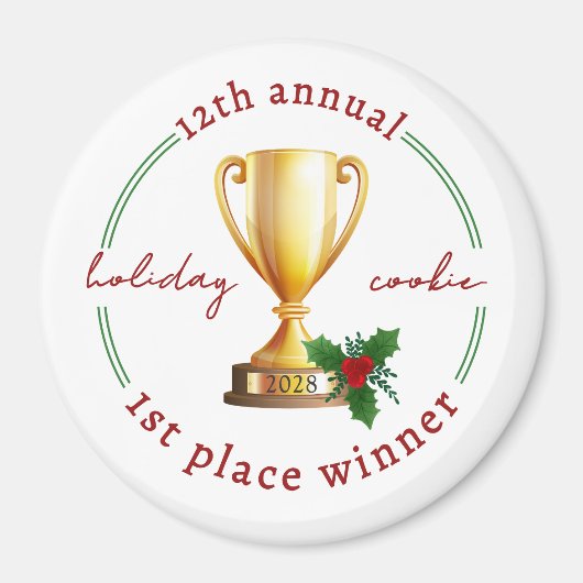 Jaarlijkse Vakantie Wedstrijd Winnaar Prijs Magnet (Voorkant)