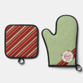 Jaarlijkse Vakantie Wedstrijd Winnaar Prijs Ovenwant & Pannenlap Set (Voorkant)