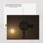 Jaarlijkse verduistering van de zon van 20 mei 201 briefkaart (Voorkant / Achterkant)