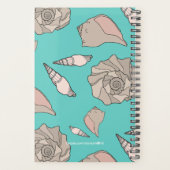 Jaarlijkse Whelk Shells geïllustreerde aangepaste Planner (Achterkant)