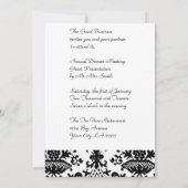 Jaarlijkse zakelijke presentatie binnenuitnodiging kaart (Achterkant)