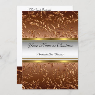 Jaarlijkse zakelijke presentatie binnenuitnodiging kaart