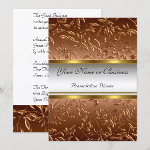 Jaarlijkse zakelijke presentatie diner uitnodiging