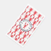 Jaarlijkse Zeevruchten Kook Zomer Kreeft Aangepast Servet (Hoek)