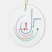 Jaarlijkse zegeningen (daglicht) keramisch ornament (Links)