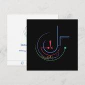 Jaarlijkse zegeningen (middernacht) - wenskaart (Voorkant / Achterkant)