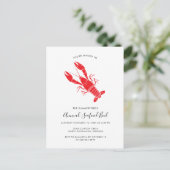 Jaarlijkse zomervakantieboil uitnodiging briefkaart (Staand voorkant)