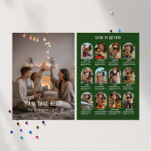 Jaaroverzicht 12 Foto Familie Feestdagenkaart