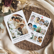 Jaaroverzicht Arch gezinsfoto-collage