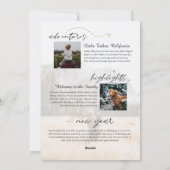 Jaaroverzicht Familie Foto's Jaar Vol Met Geheugen Feestdagenkaart (Achterkant)