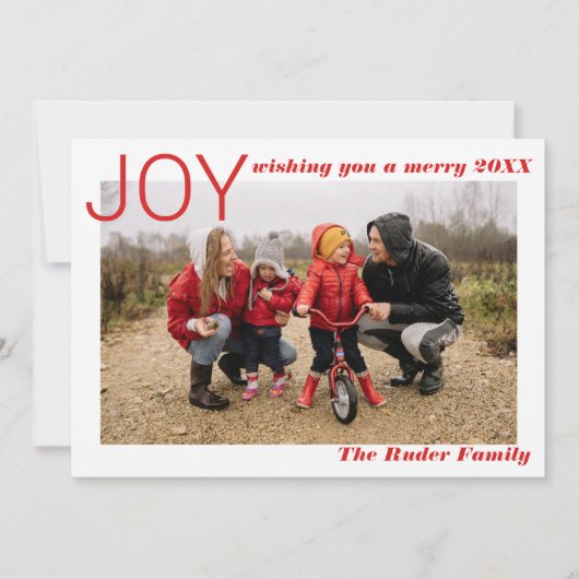 Jaaroverzicht Fotocollage Feestdagenkaart (Voorkant)