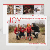 Jaaroverzicht Fotocollage Feestdagenkaart (Voorkant / Achterkant)