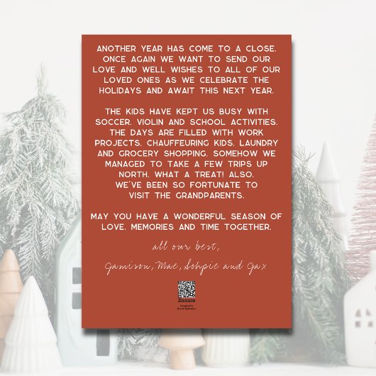 Jaaroverzicht Fotocollage Platte Kerstkaart